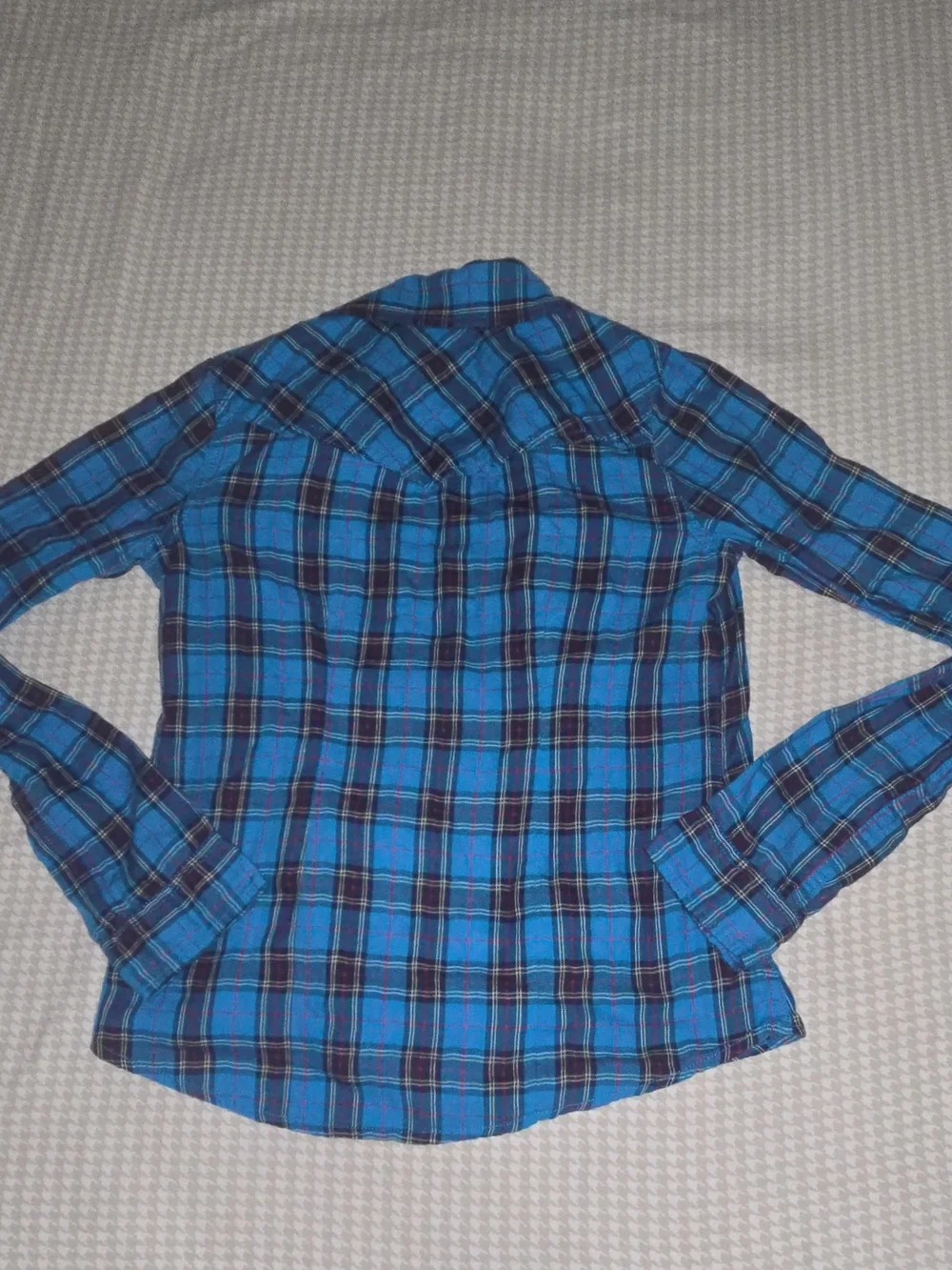 Abercrombie Kids Blue Plaid Button-Up Shirt